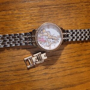 Rose Gold Plated Watch with Princess Aurora Design